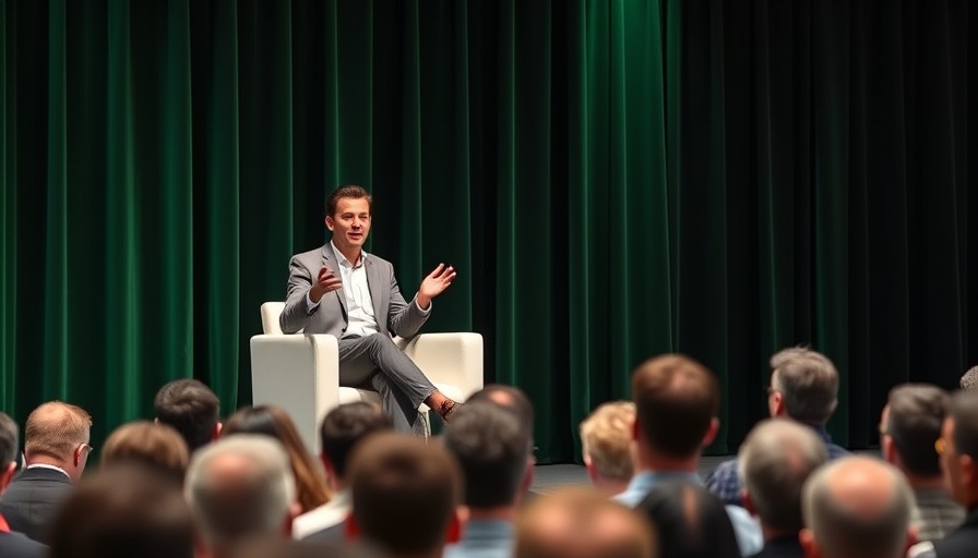 Speaker engaging at TechCrunch All Stage 2025 conference.
