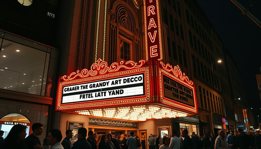 Bay Area weekend events at iconic vintage theater with bustling activity.