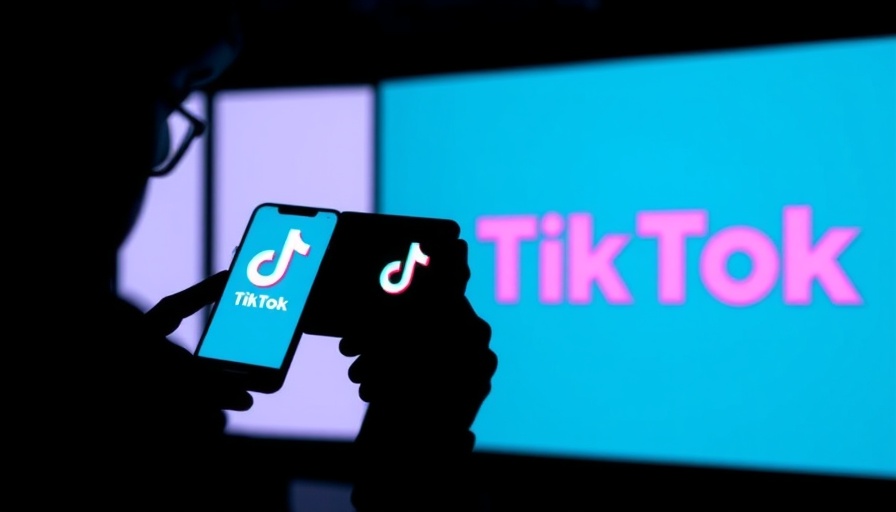 Silhouette of a person viewing the TikTok for Artists platform logo.