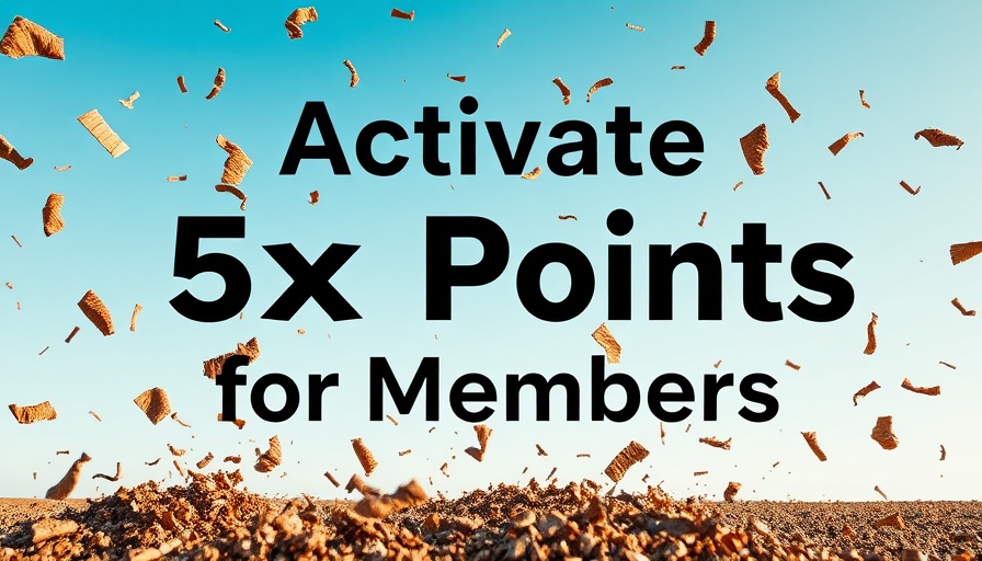 Mulch deals promotion with flying mulch and rewards text.