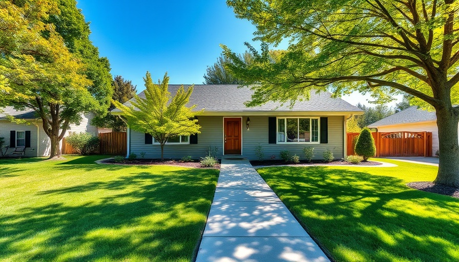 Charming house for pre-listing appraisal with manicured lawn.