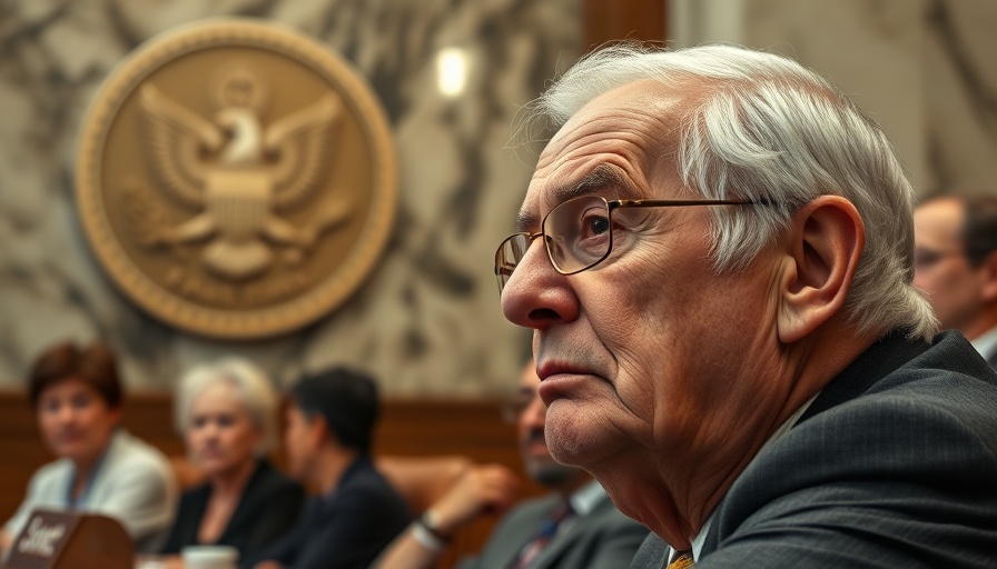 Senate meeting highlighting Trump's tariffs impact, formal setting.