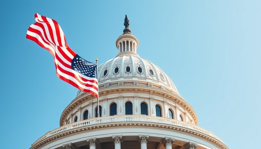 U.S. Capitol Dome with American flag, representing Medicaid budget cuts for older adults.