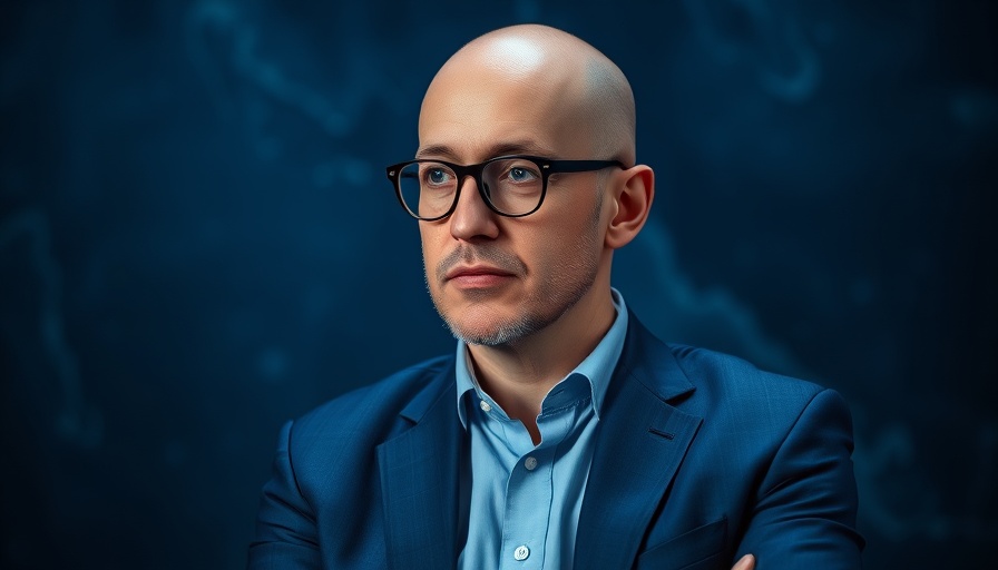 Thoughtful man discussing Google DeepMind AGI risks.