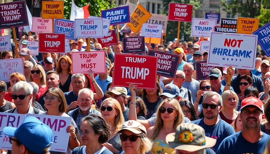 Marin County protests against Trump and Musk with diverse crowd holding signs.