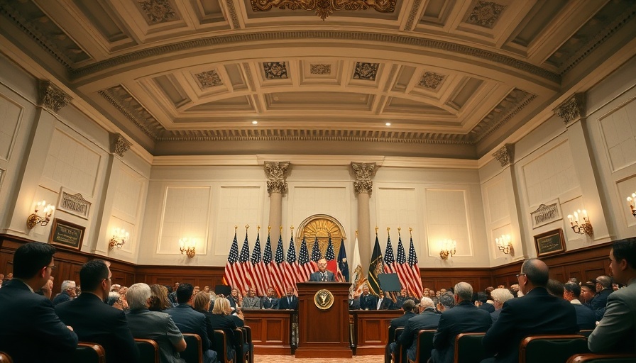 Formal assembly discussing Affordable Care Act health insurance access.