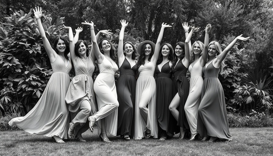 Vintage group photo of women celebrating Bay Area events.