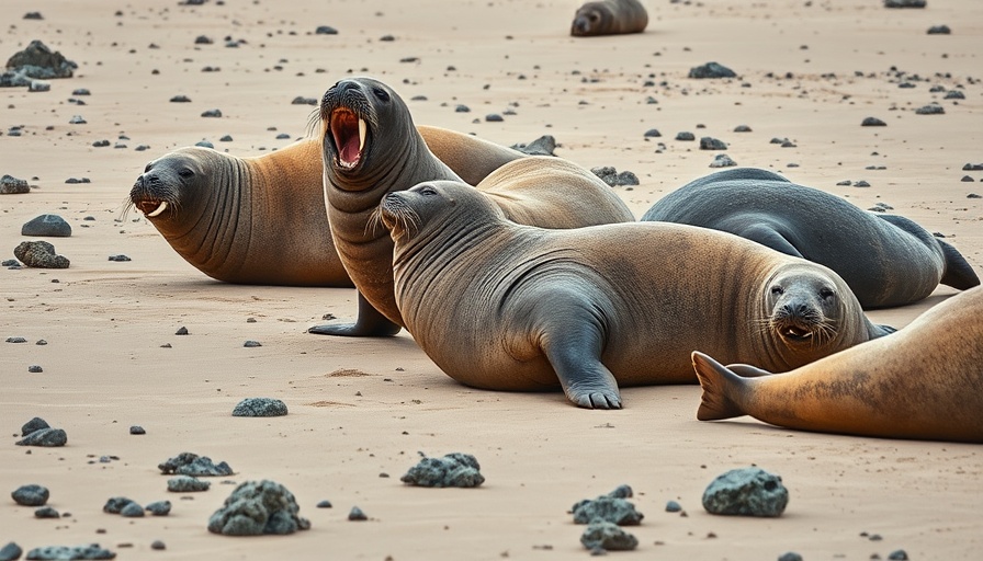 Playful elephant seals basking on Bay Area beach.
