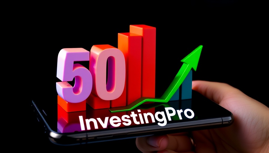 3D graph with green arrow symbolizing market growth and S&P 500.