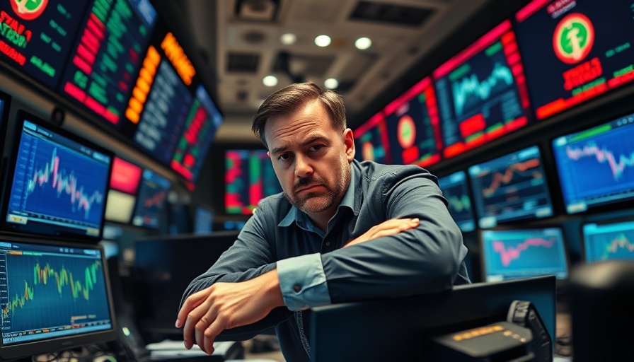 Trader stressed over Trump tariffs escalation impact on business.