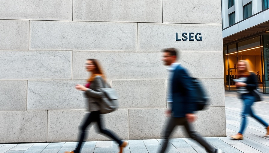 FTSE 100 executive pay increase visualized with LSEG building and blurred pedestrians.