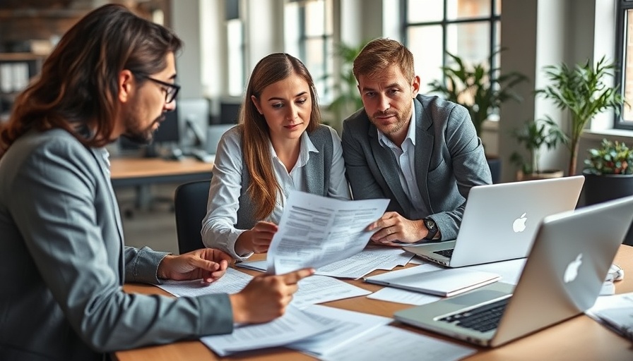 Professionals discussing Equipment Financing Loans vs Leasing options