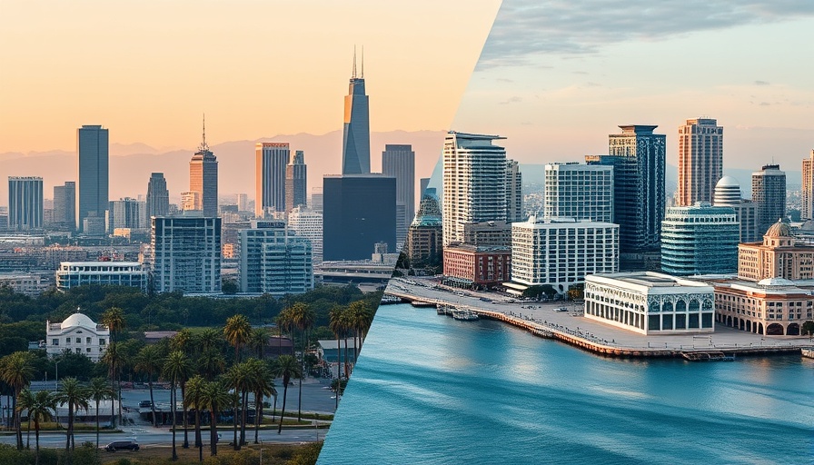 Los Angeles vs San Diego real estate cityscape comparison.