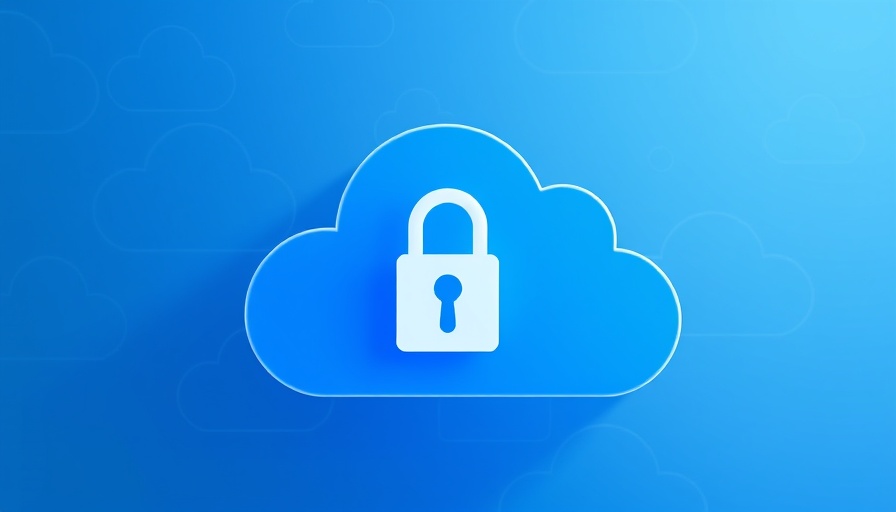 Apple backdoor encryption symbol with cloud and key.