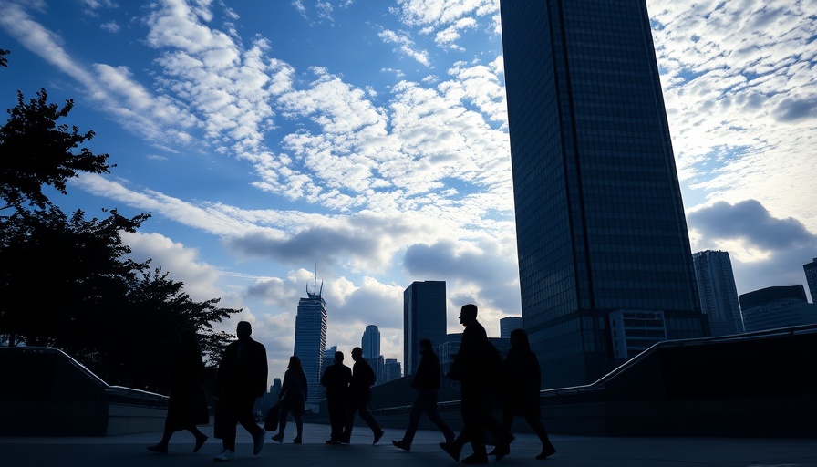 Silhouetted pedestrians near ECB building reflecting on interest rate cuts