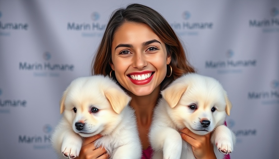 Marin Humane Animal Services: Woman holding puppies.