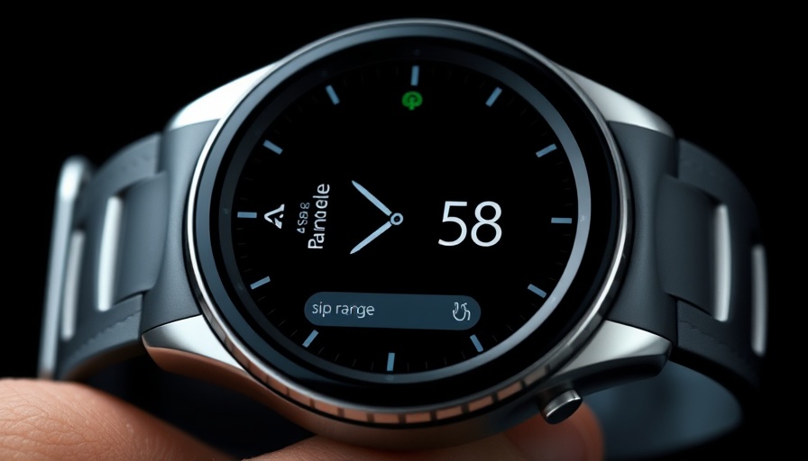 Smartwatch showing Tesla Model S app interface with parked status.