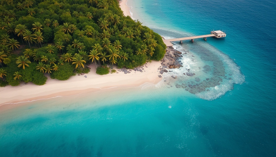 Aerial view of Malaysia's coastal nature, showcasing fiscal transfers for conservation.