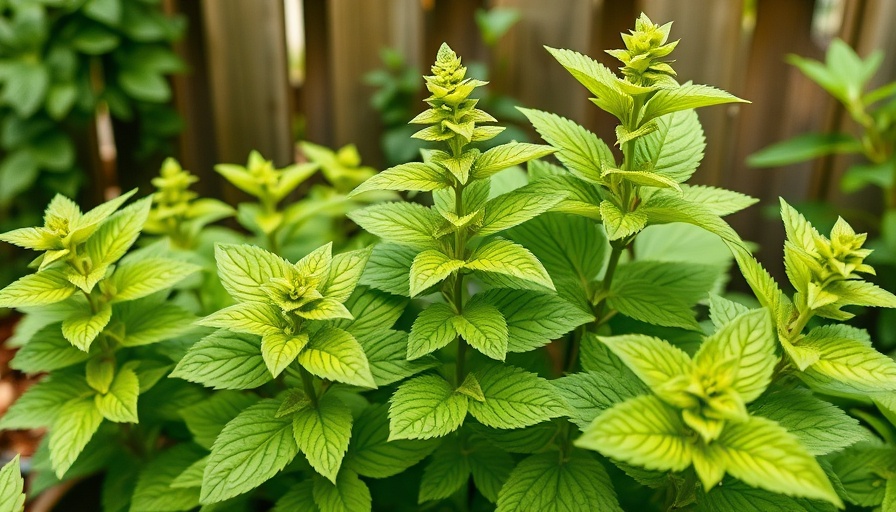 Vibrant lemon balm plants showcasing benefits.
