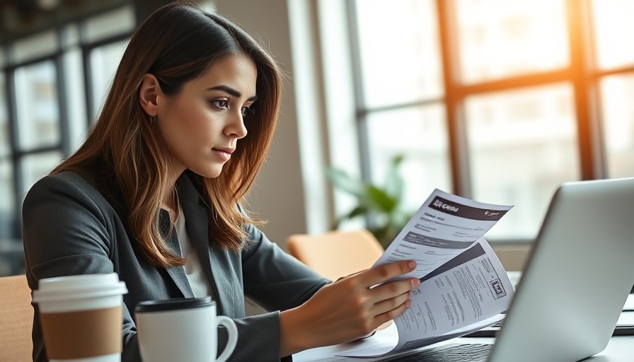 Professional woman managing credit card interest