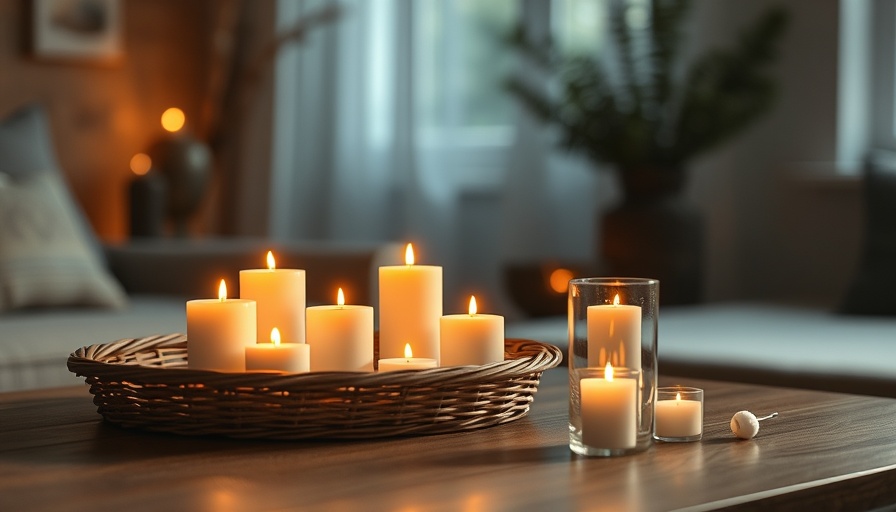 Peaceful home setting with candles and incense, manifest your dream house atmosphere.