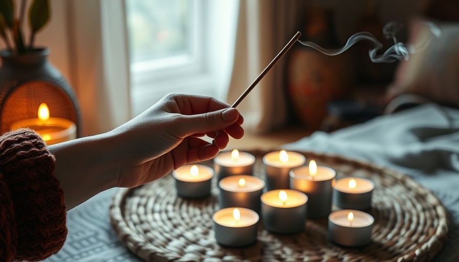 A calming display of candles and incense, perfect for manifesting your dream house.