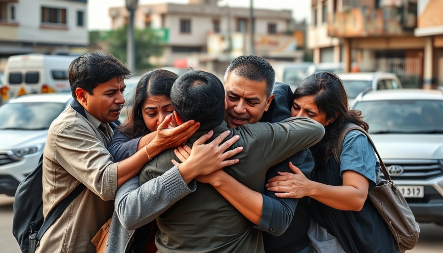 Emotional scene outside Dominican Republic nightclub collapse.