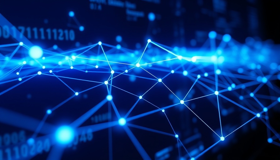 Futuristic digital network representing business startup ideas