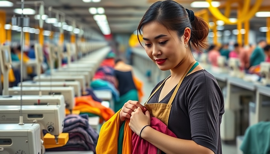 Trump's tariffs impact on Southeast Asia: textile factory worker