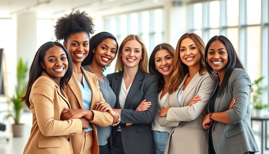 Confident businesswomen in modern office, promoting business loans for women.