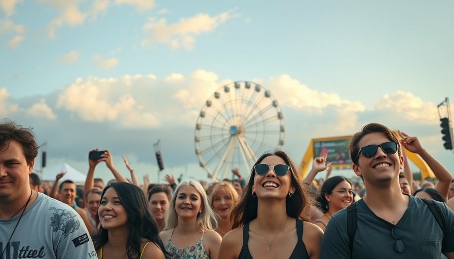 Coachella 2025 FAQs - Festive crowd enjoying music festival with Ferris wheel