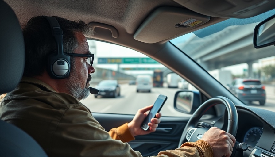 Self-employed driver on highway managing GPS, showcasing tax deductions for self-employed drivers.