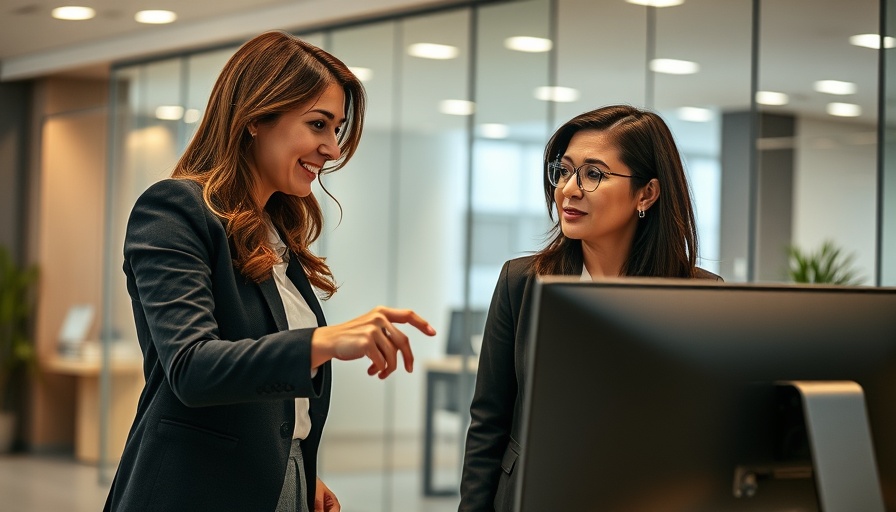 Two professionals discussing tax strategies for businesses.