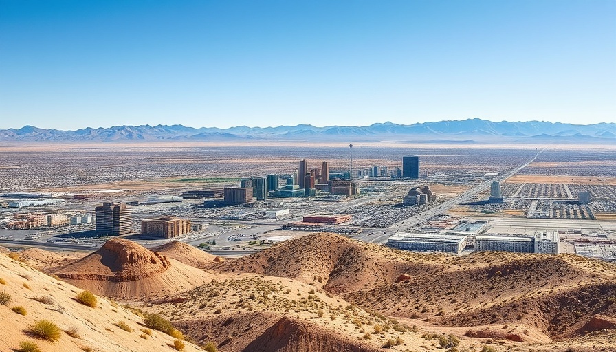 Nevada cityscape with mountains, pros and cons of living in Nevada
