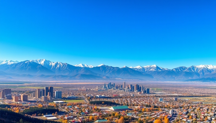 Panoramic view of Nevada cityscape and mountains illustrating pros and cons of living in Nevada.