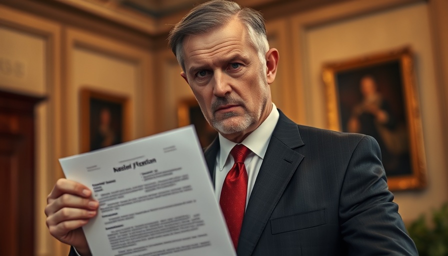Man holding document, related to treasury sell-off discussion.