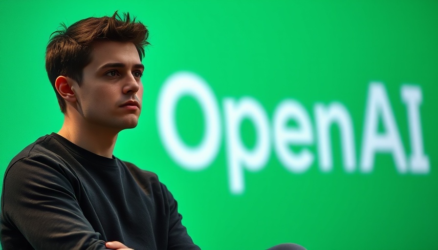 OpenAI counter-sues Elon Musk, man seated against green backdrop.
