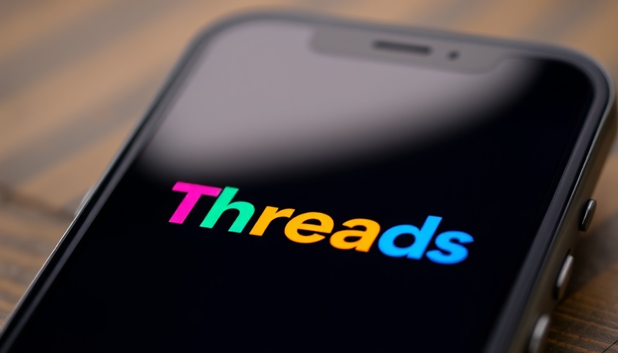 Close-up of Threads app logo on smartphone screen.