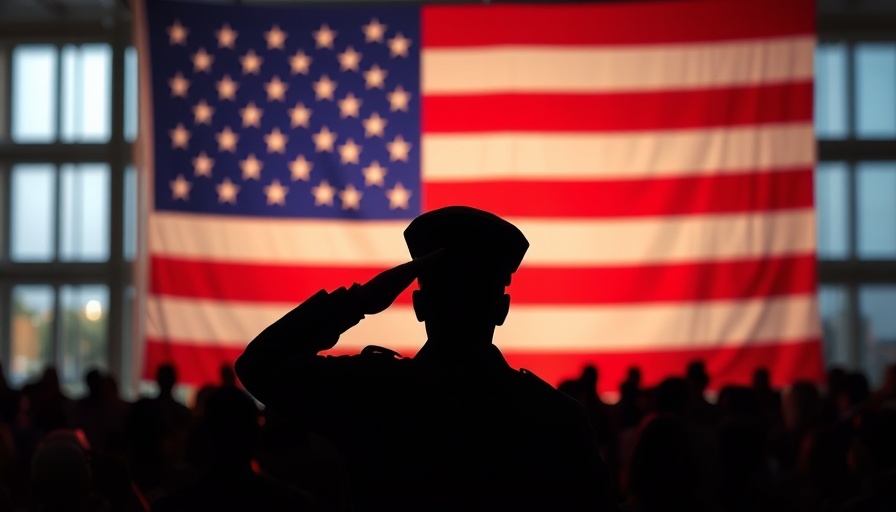 Soldier saluting American flag, representing Disabled Veteran Storytelling.