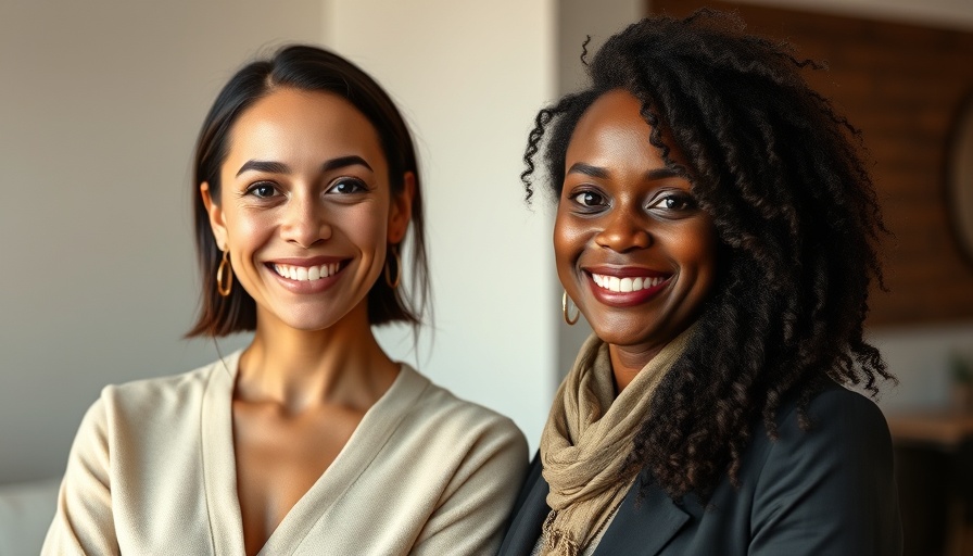 Two women smiling, associated with no-cost egg freezing