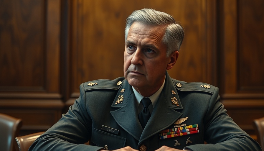 High-ranking military official seated at a conference table, latest Xi Jinping purge context.