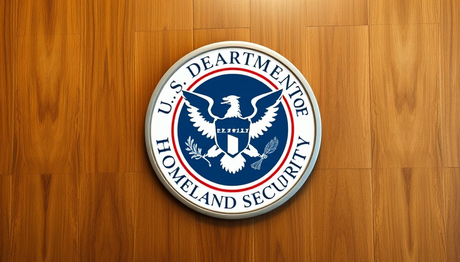 U.S. Department of Homeland Security emblem for immigration registration requirement.