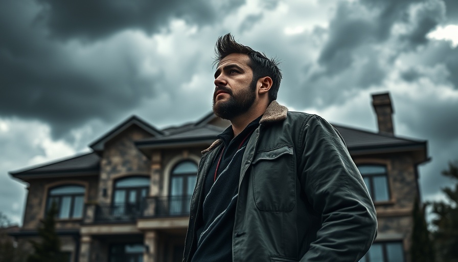 Luxury home inspired by Your Friends & Neighbors with brooding man.
