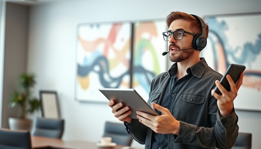 Young speaker discusses customer feedback for startups in modern setting.
