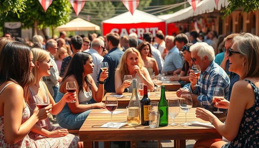 Outdoor gathering at Pebble Beach Food and Wine Festival