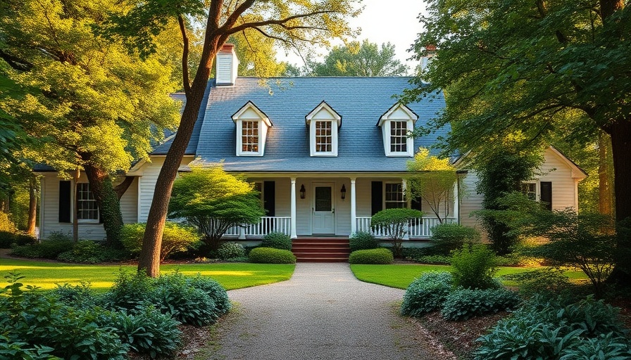 Colonial-style house in a wooded area, potential home selling mistakes.