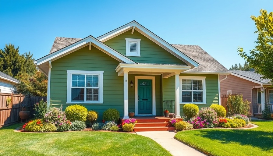 Charming starter home with lush garden in today's housing market.