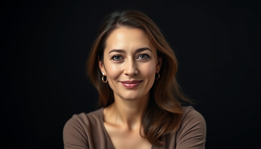Portrait of a woman in a dark background