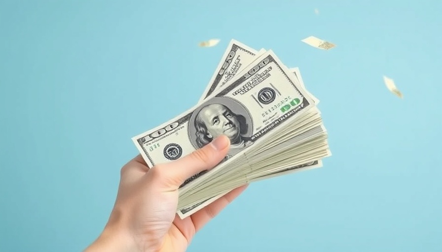 Flying money concept for small business startup ideas