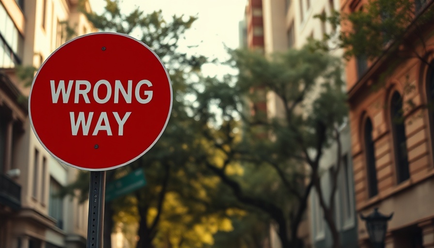 Red 'Wrong Way' sign highlighting tax filing mistakes.